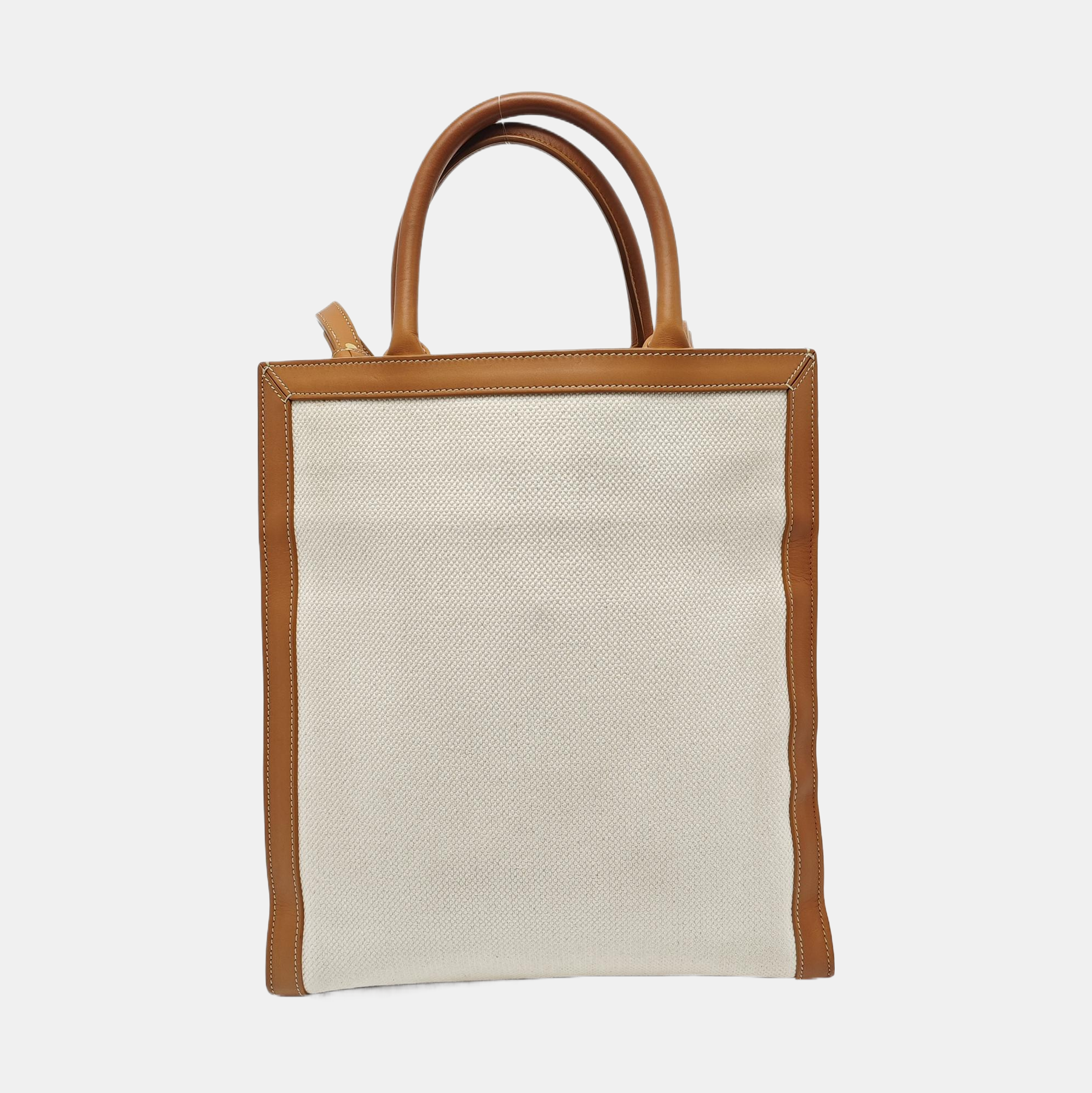 Authenticated pre-owned  CABAS CELINE Small Canvas White - Shoulder Bag at Looply