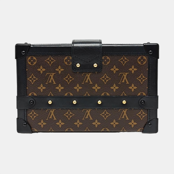 PETITE MALLE Monogram Coated Canvas Brown