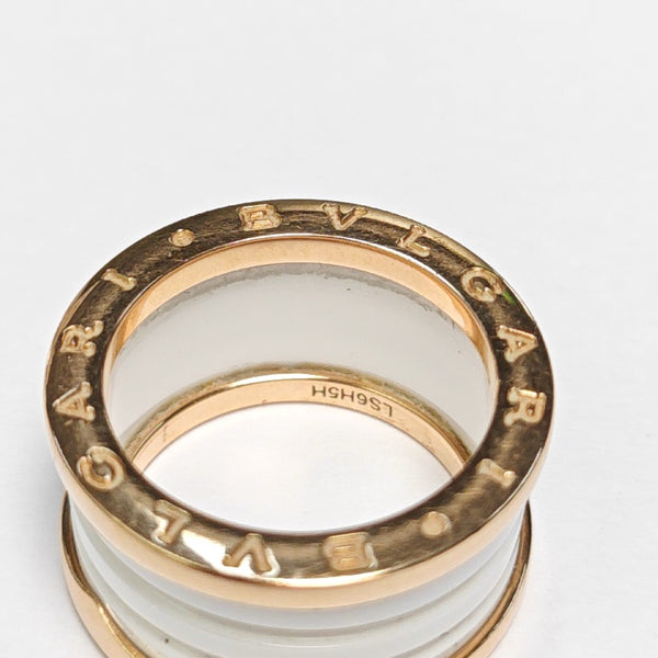 B.ZERO1 18k Rose Gold Ring EU 53