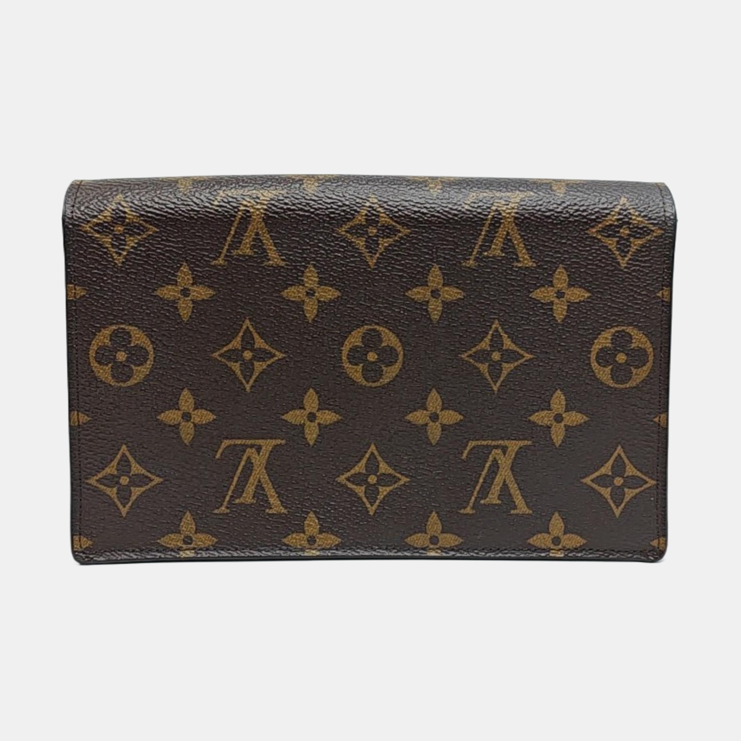 FLORE Monogram Coated Canvas Brown