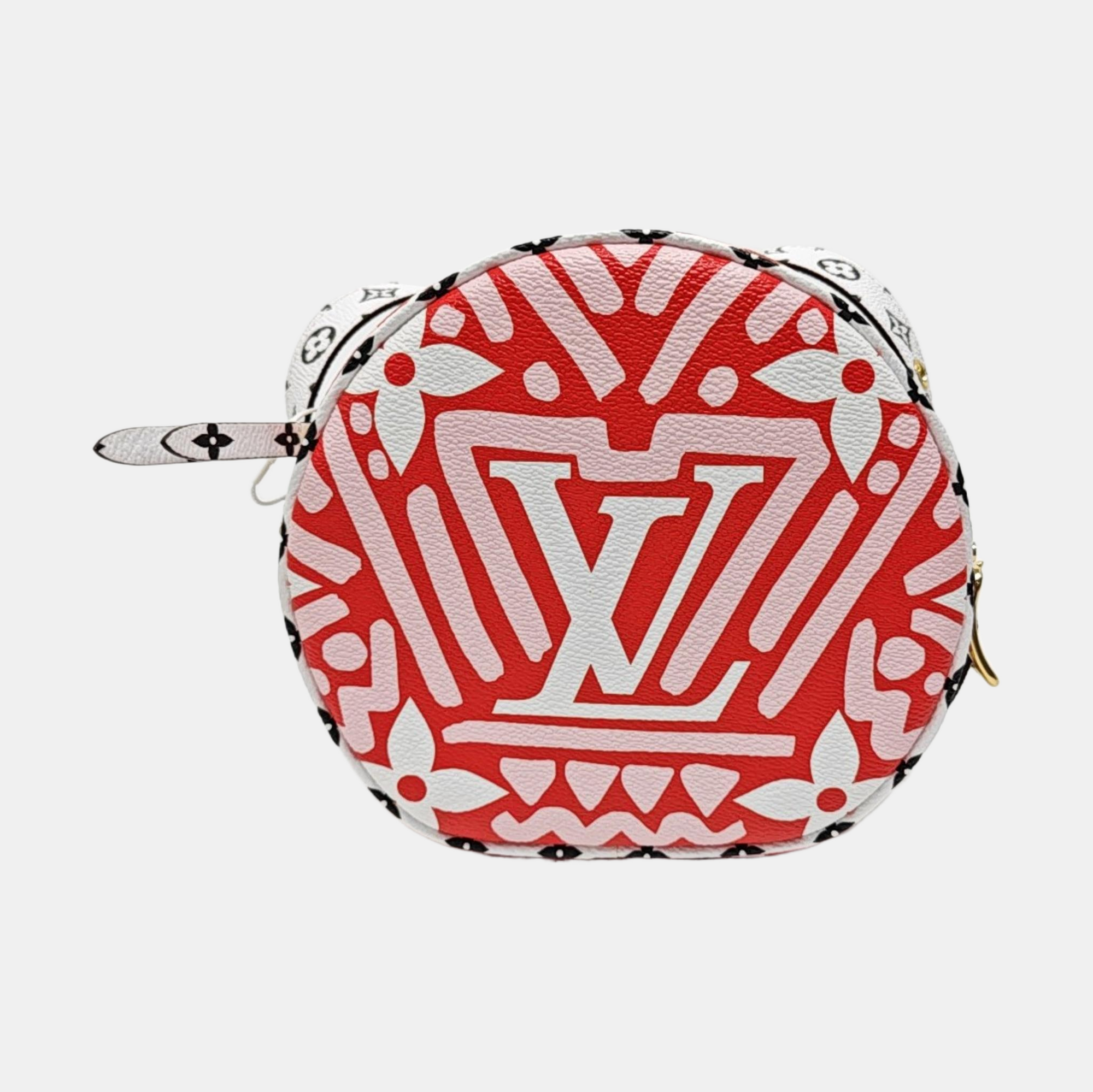 BOITE CHAPEAU PM Coated Canvas Red