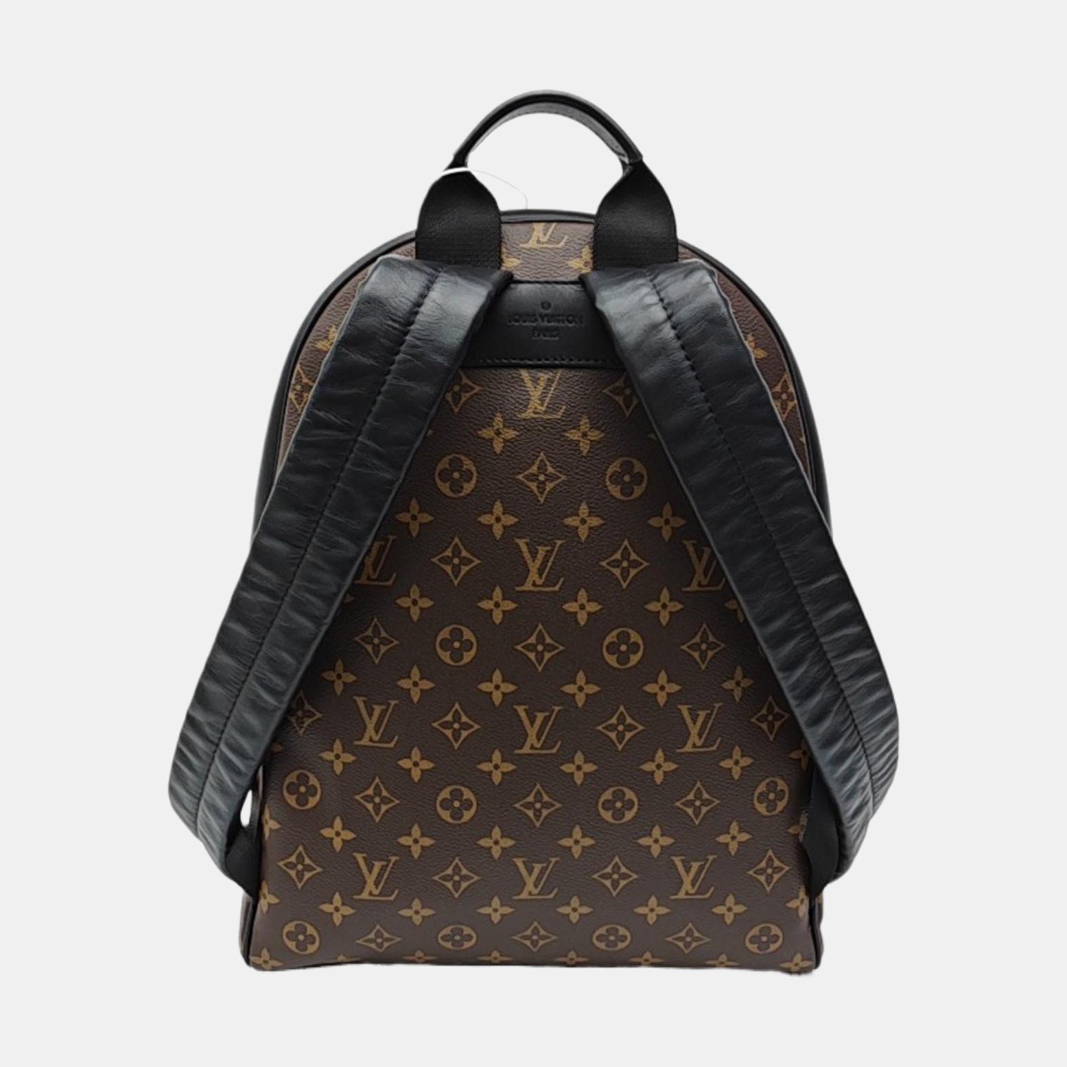 JOSH Monogram Coated Canvas Brown