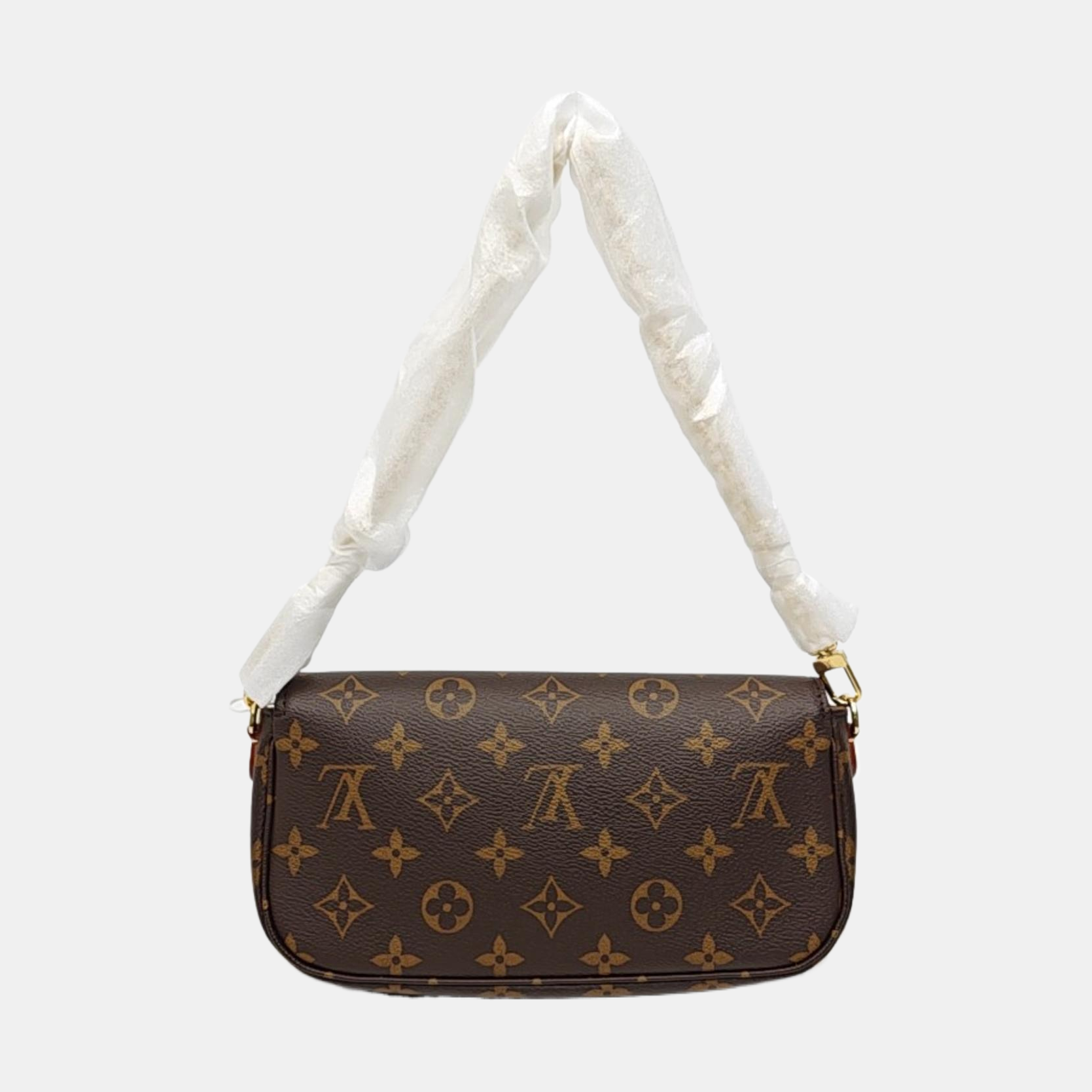 IVY Monogram Coated Canvas Brown