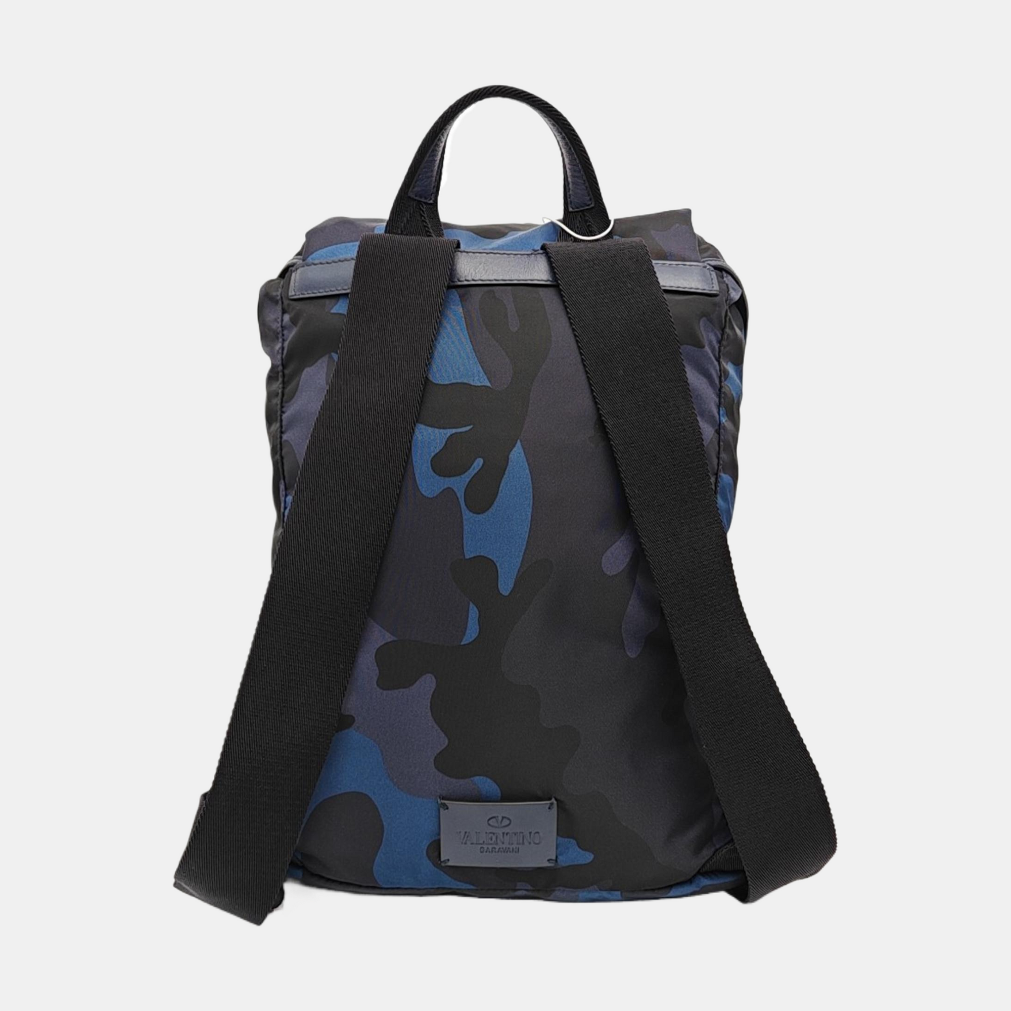 Nylon Backpack Blue
