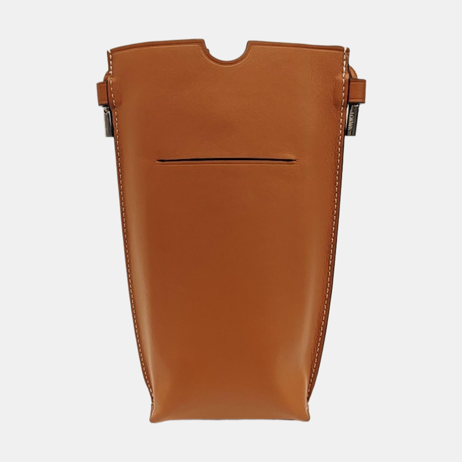 Calfskin Shoulder Bag Brown