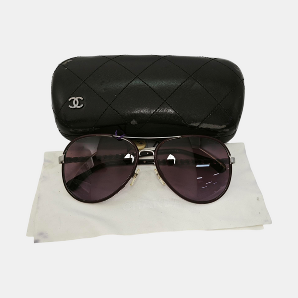 Metal Sunglasses Purple