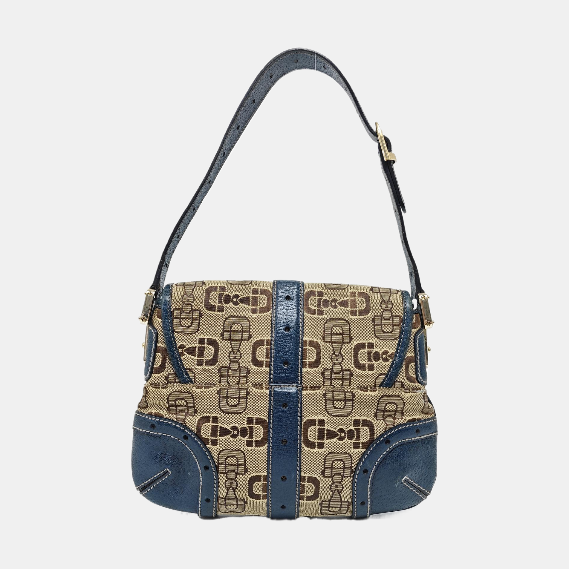 Fabric Shoulder Bag Brown