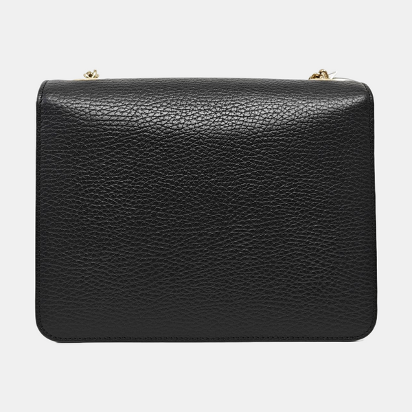 Interlocking G Small Calfskin Black