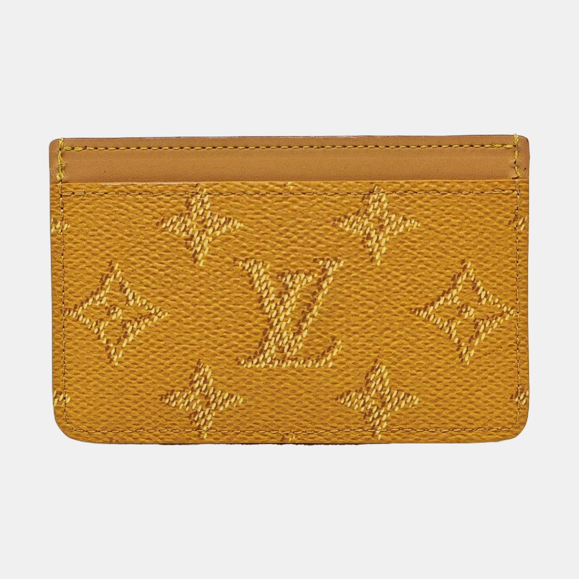 ENVELOPPE Coated Canvas Yellow Card Holder
