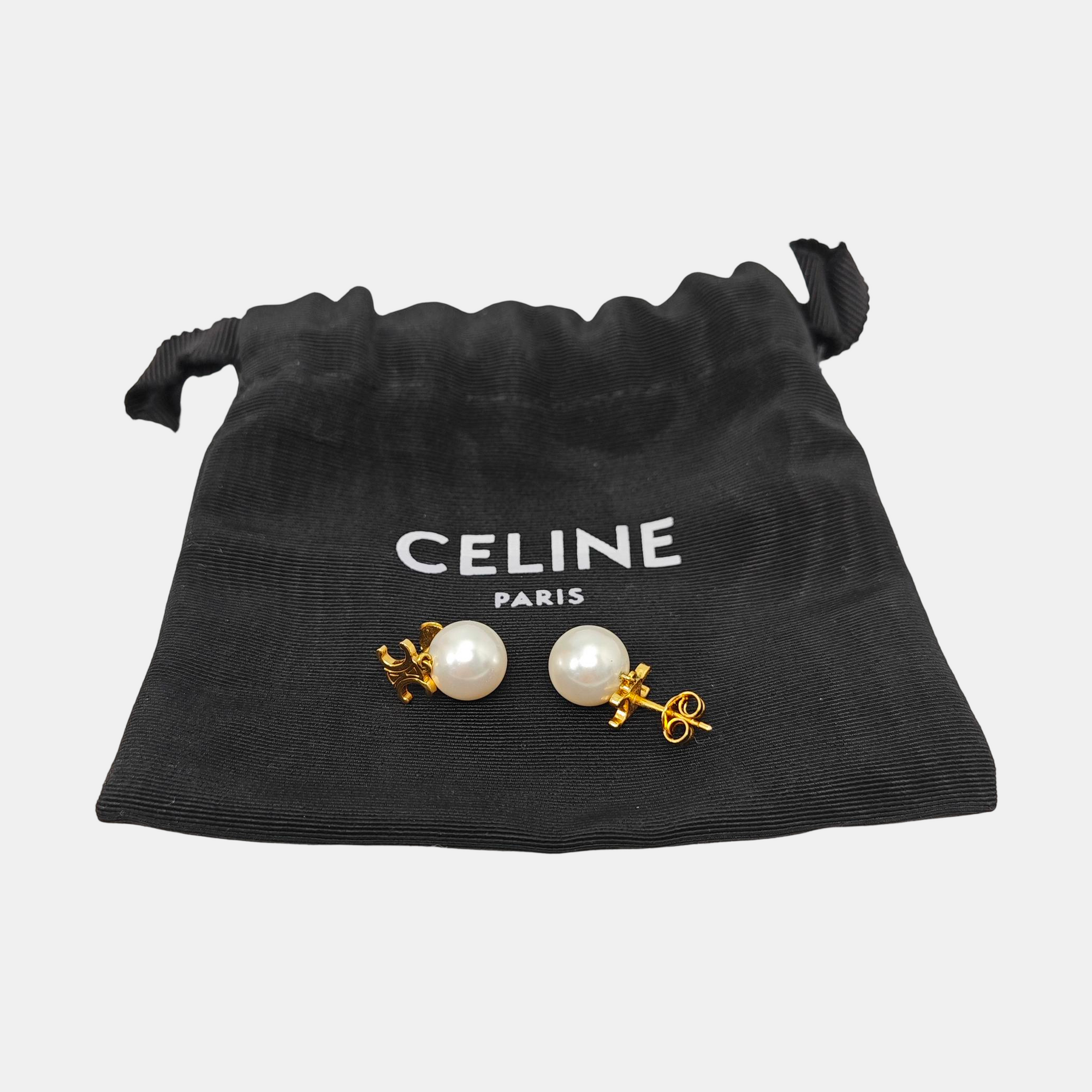 Metal Gold Stud Earrings