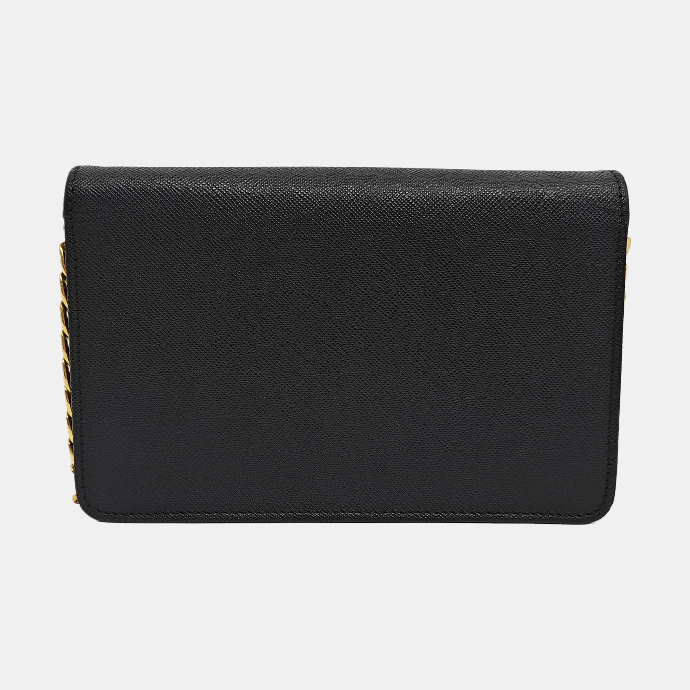 Saffiano Calfskin Shoulder Bag Black