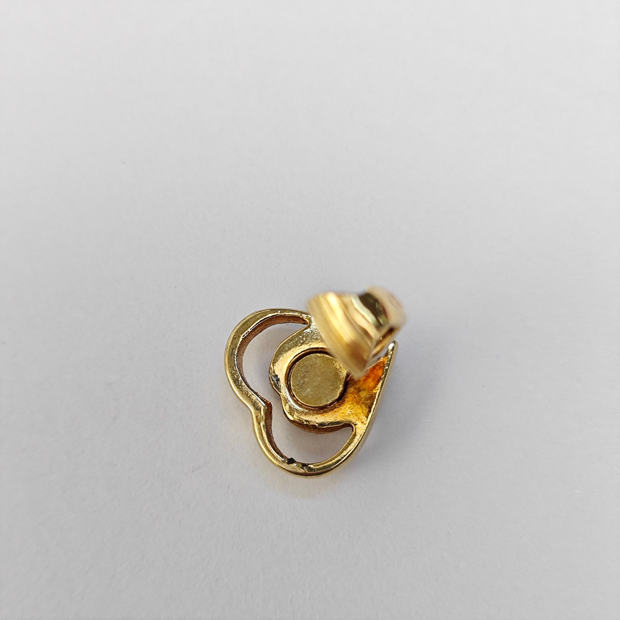 Metal Gold Clip On Earrings