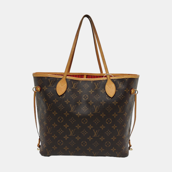 NEVERFULL MM Monogram Coated Canvas Brown