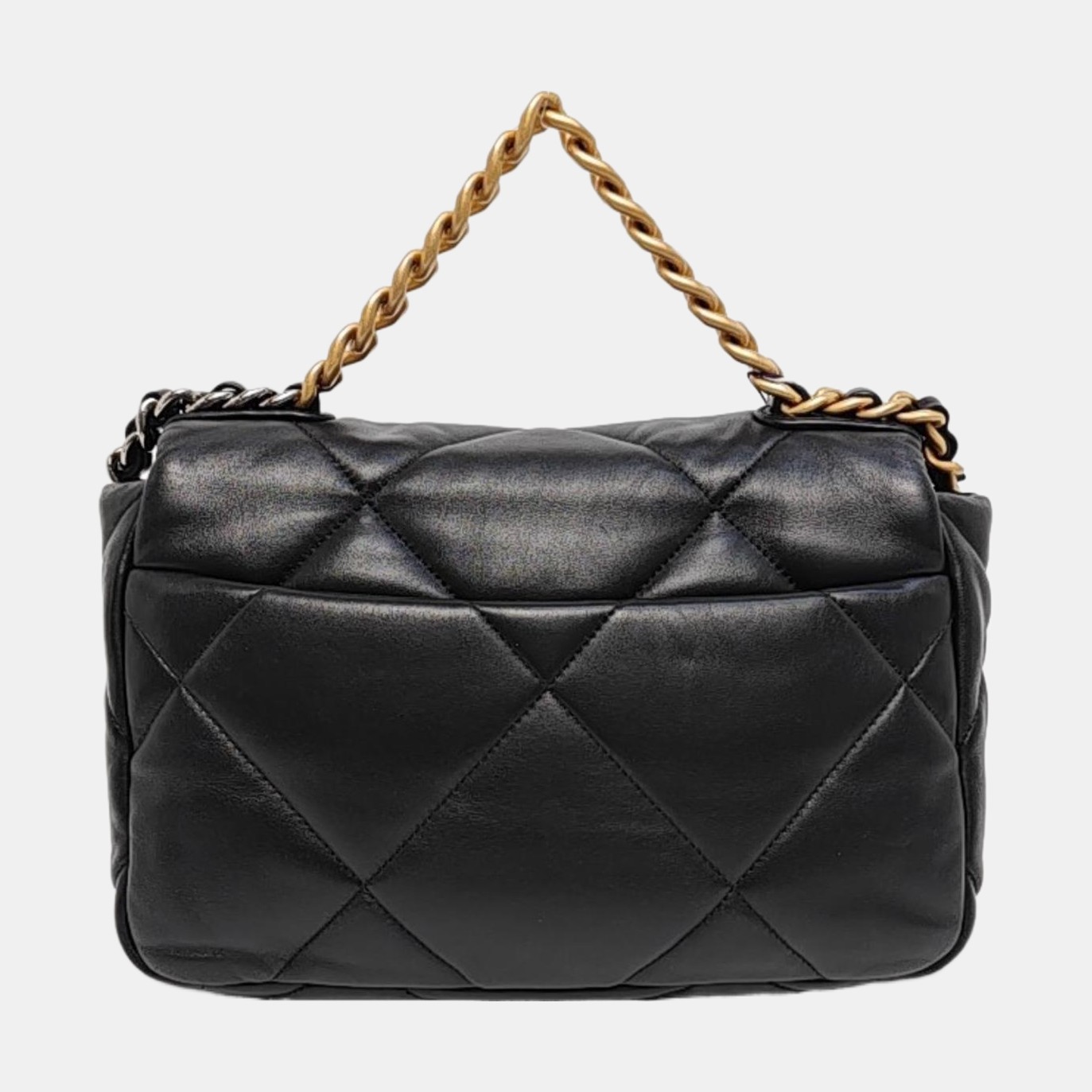 CHANEL 19 Small Quilted Lambskin Black