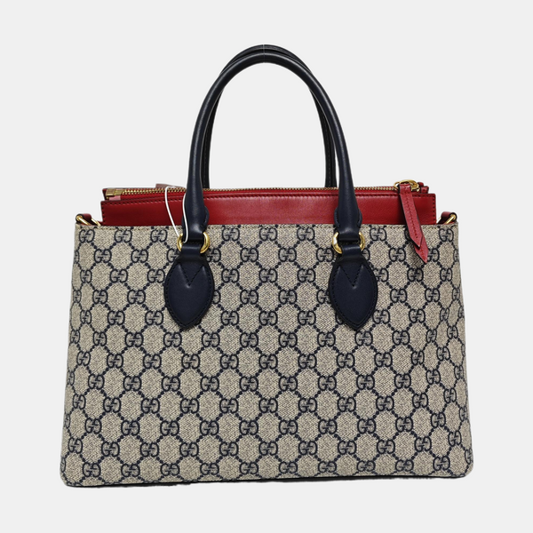 GG Blooms Monogram Coated Canvas Beige