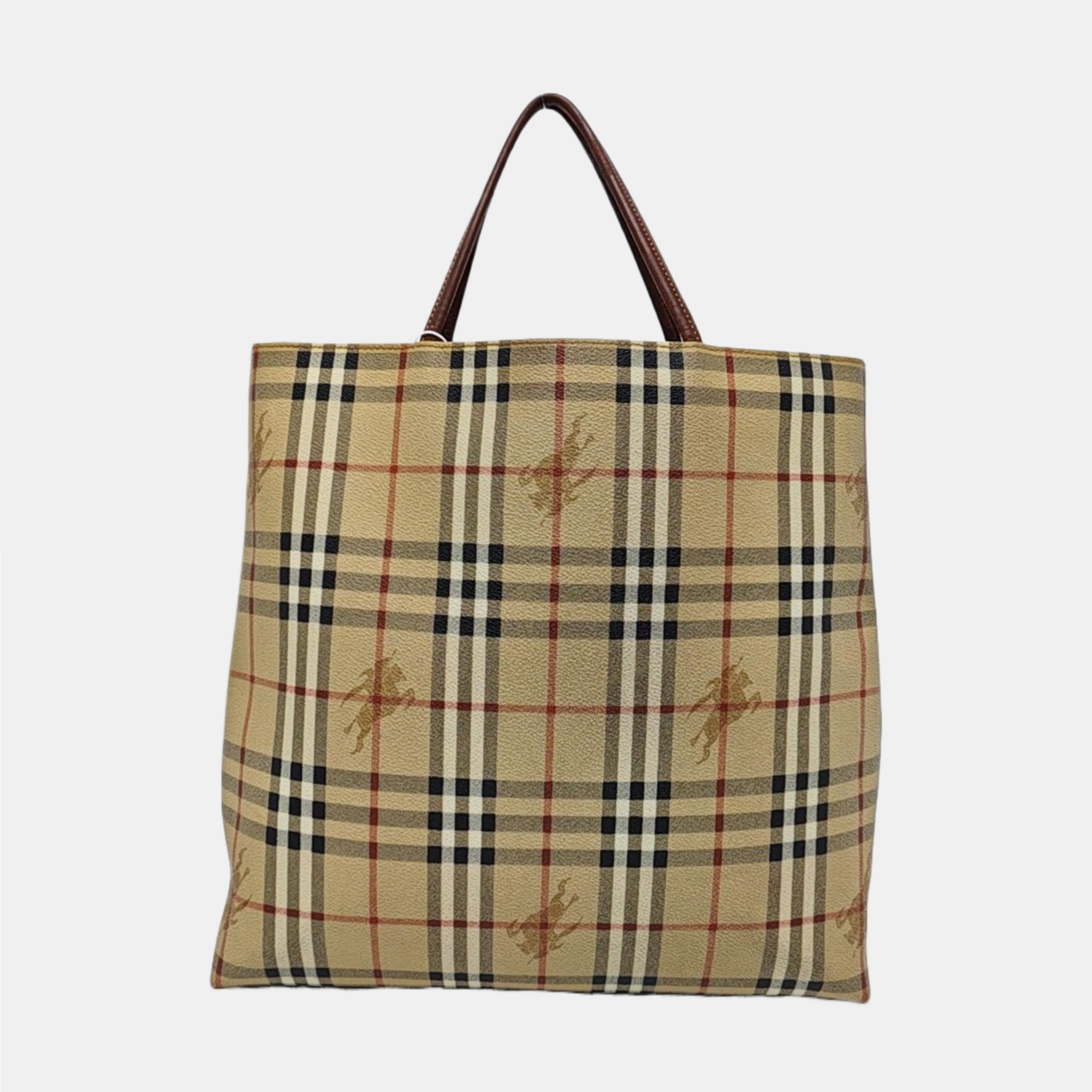 Coated Canvas Top Handle Bag Multicolor