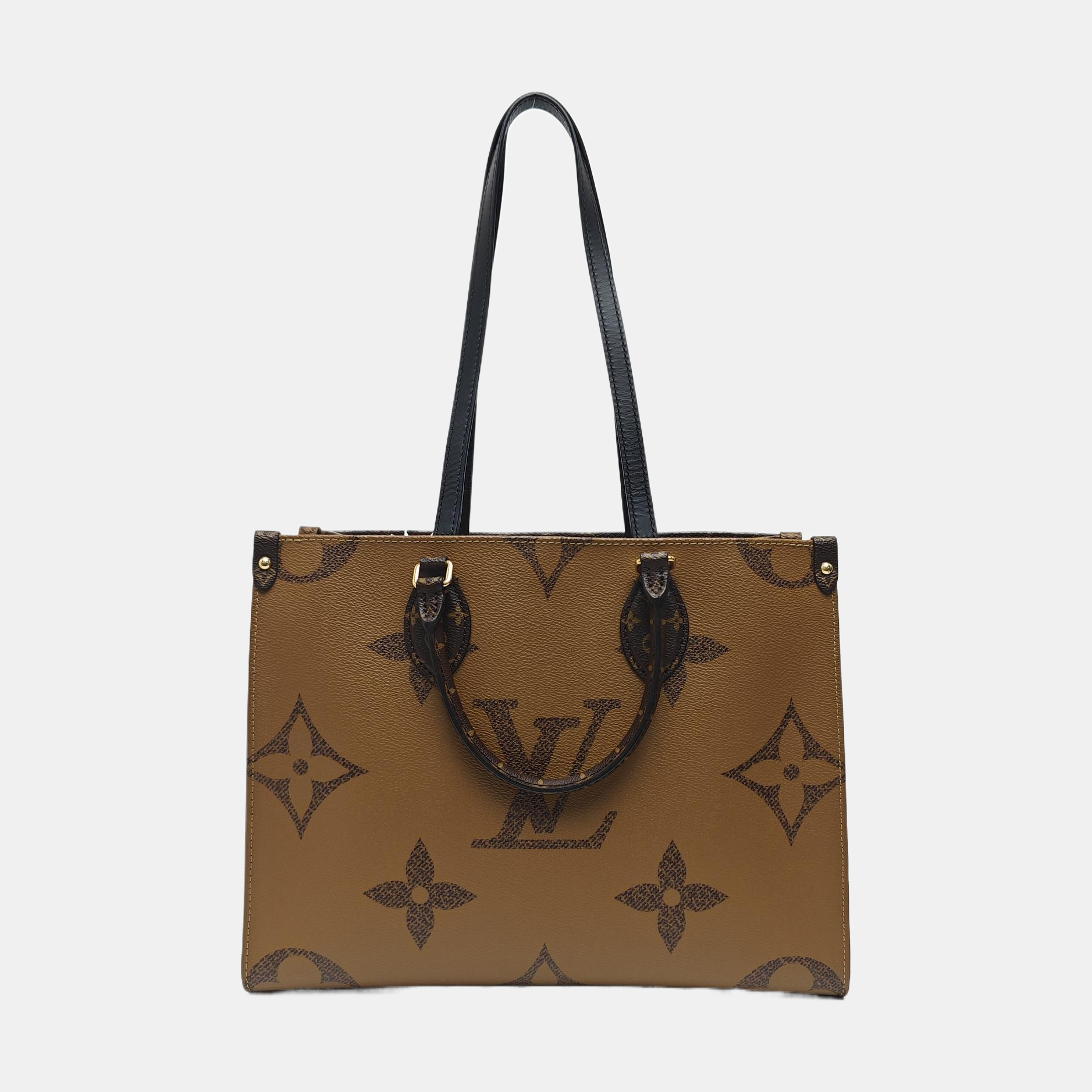 ONTHEGO MM Monogram Coated Canvas Brown
