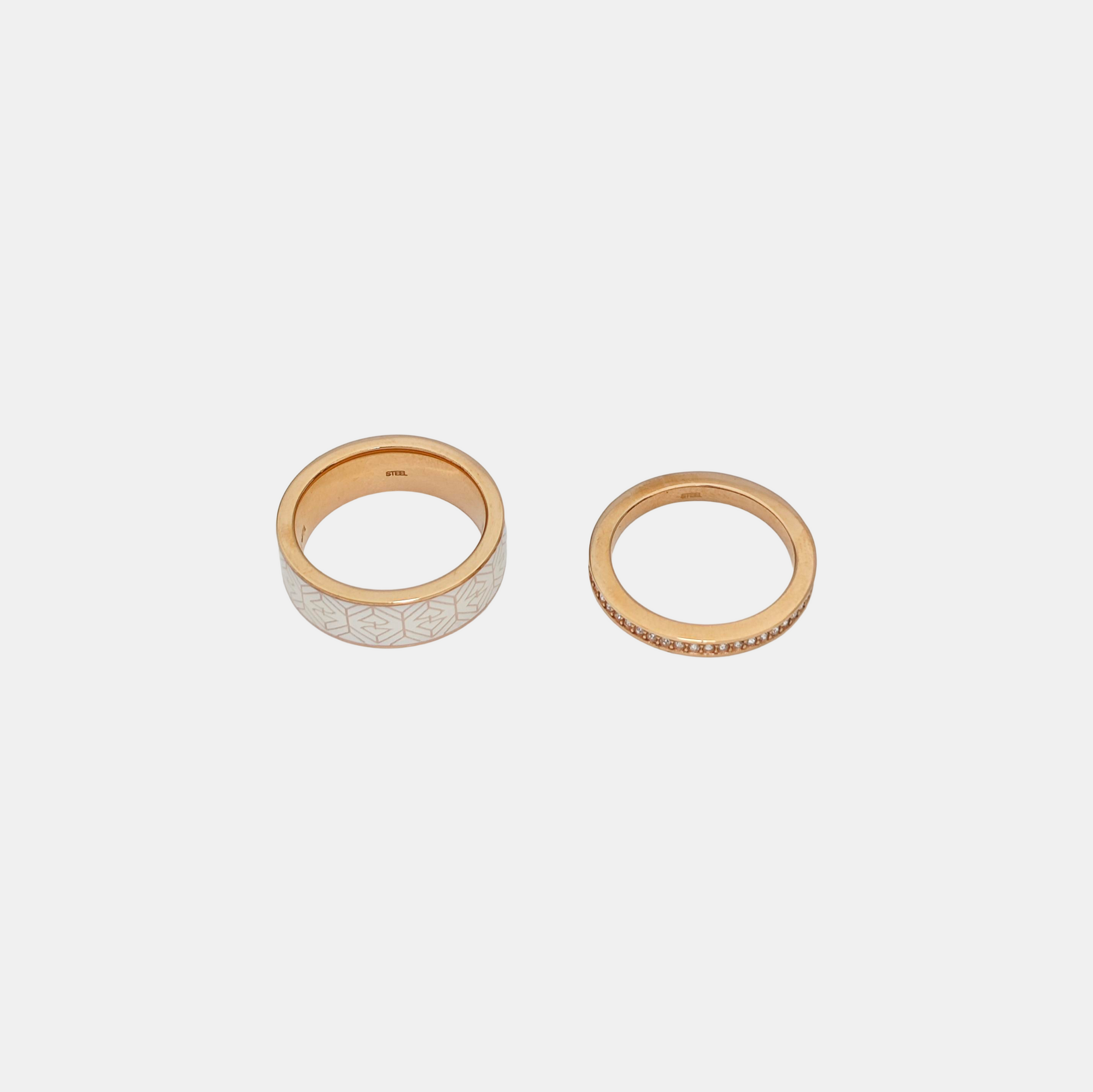 Stainless Steel Rose Gold Jewelry Set