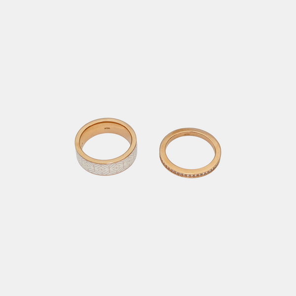 Stainless Steel Rose Gold Jewelry Set