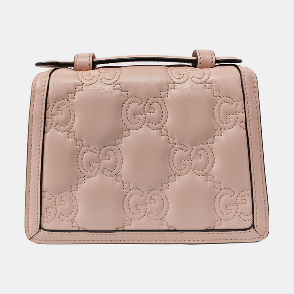 GG Matelassé Quilted Calfskin Pink