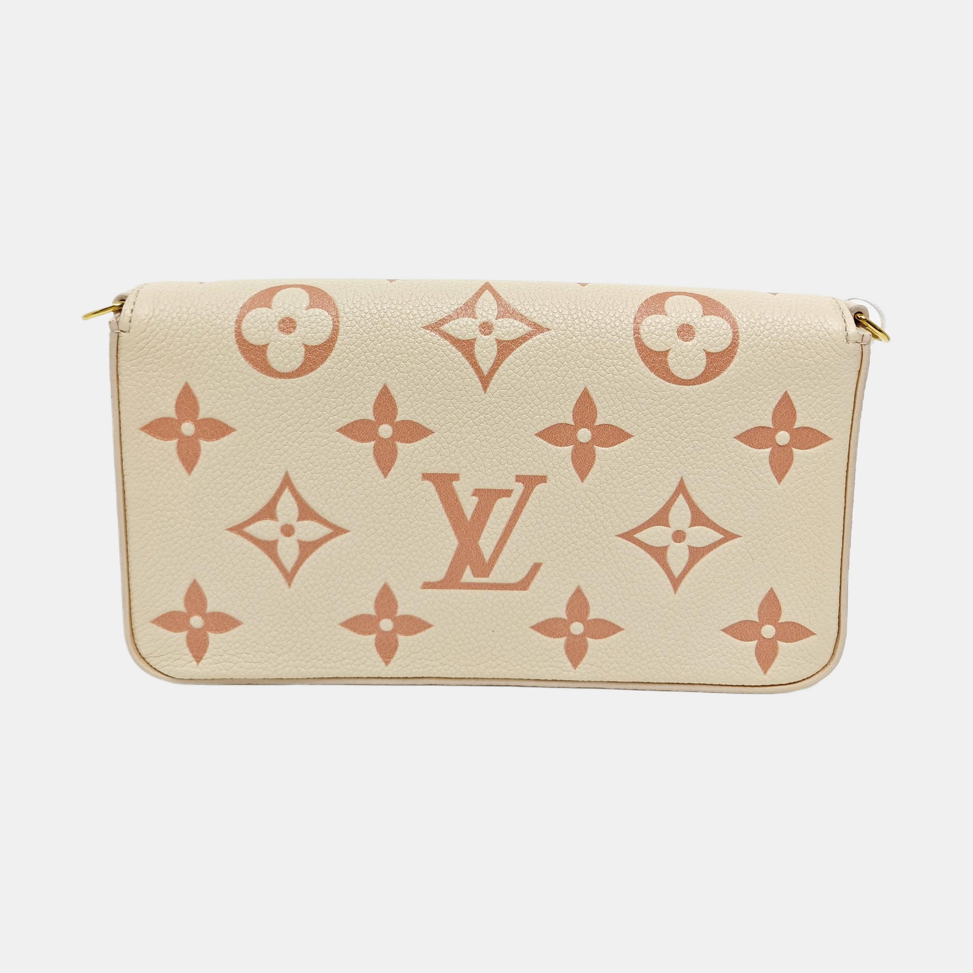 FÉLICIE PM Monogram Calfskin White