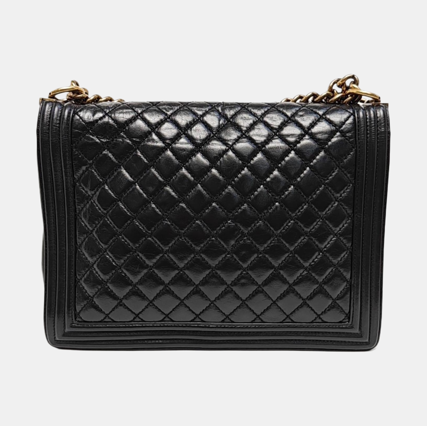 BOY CHANEL Maxi Quilted Calfskin Black