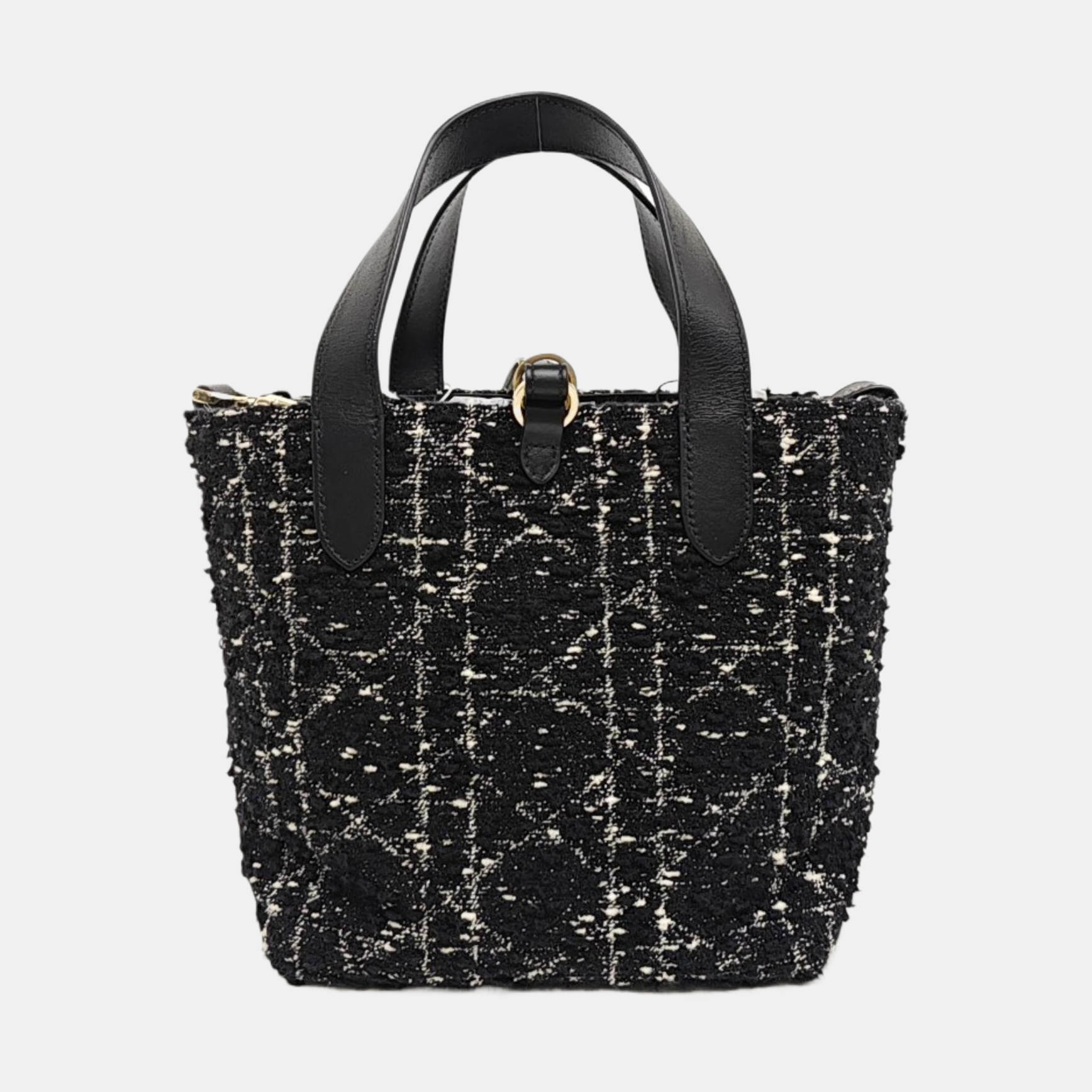 Toujours Small Cannage Wool Black