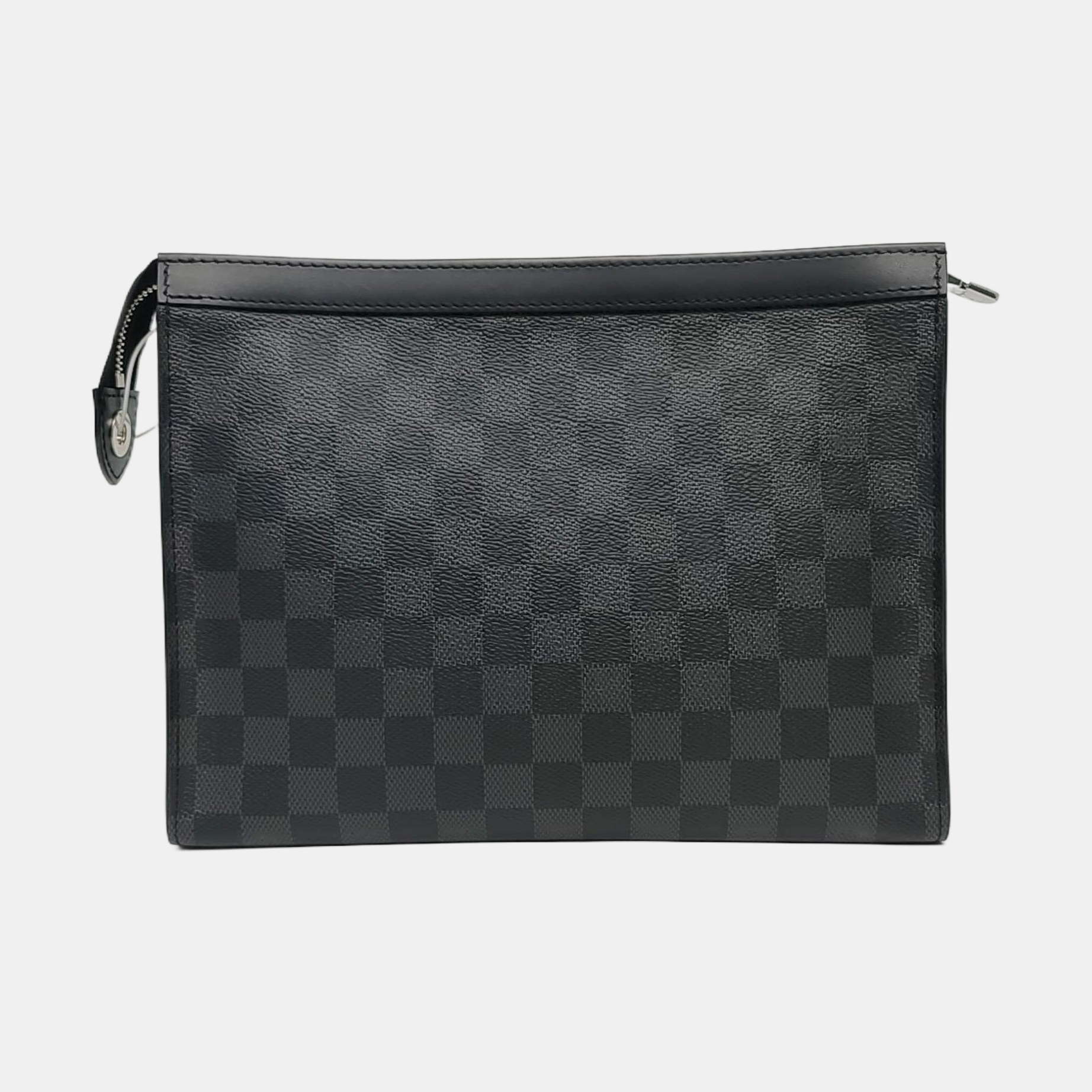 Pochette Voyag MM Damier Graphite Coated Canvas Gray