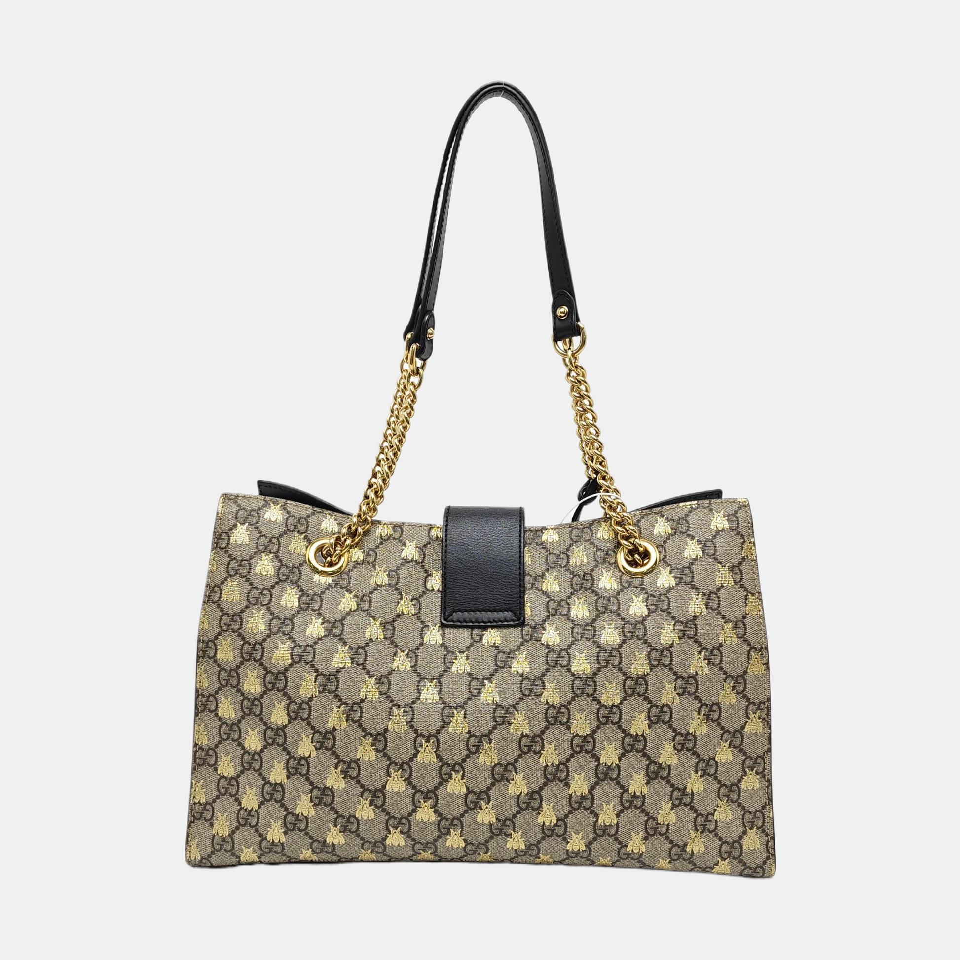 Authenticated pre-owned  Padlock Medium Monogram Coated Canvas Brown - Tote Bag at Looply