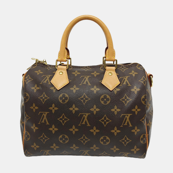 SPEEDY 25 Monogram Coated Canvas Brown
