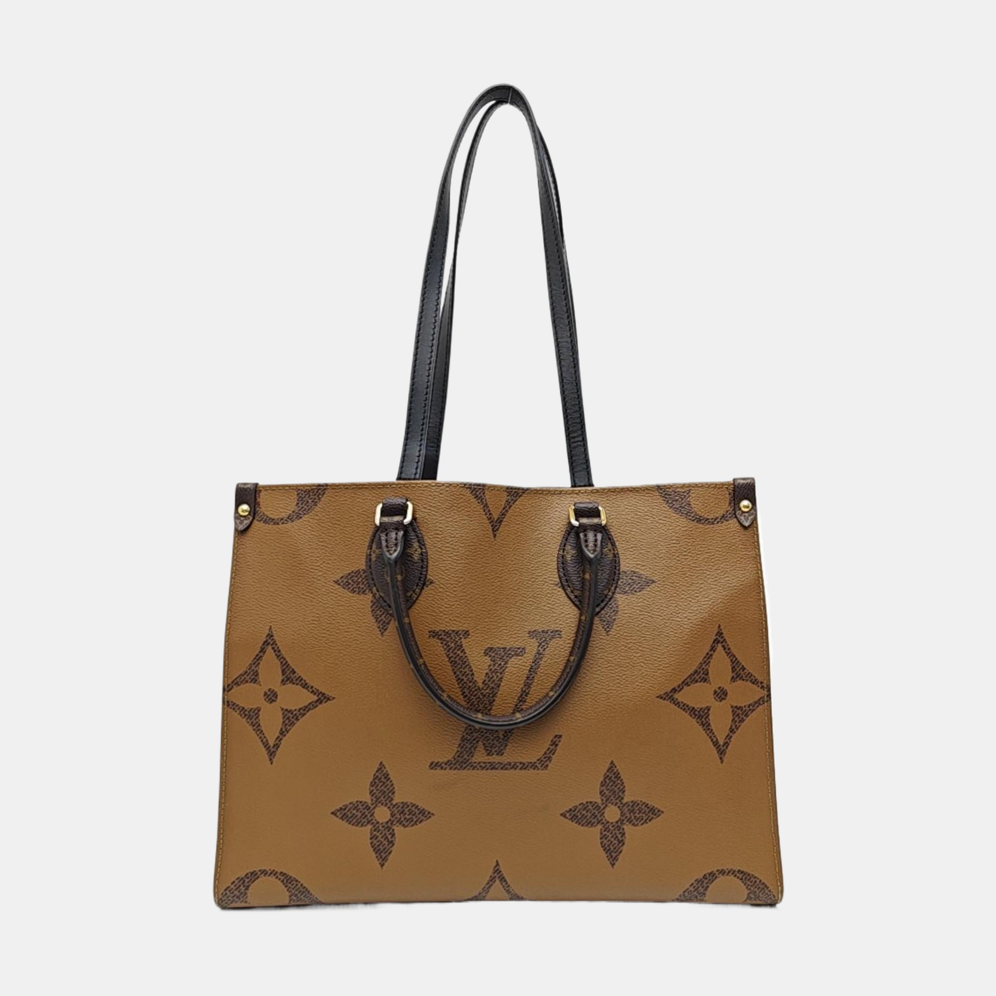 ONTHEGO MM Monogram Coated Canvas Brown