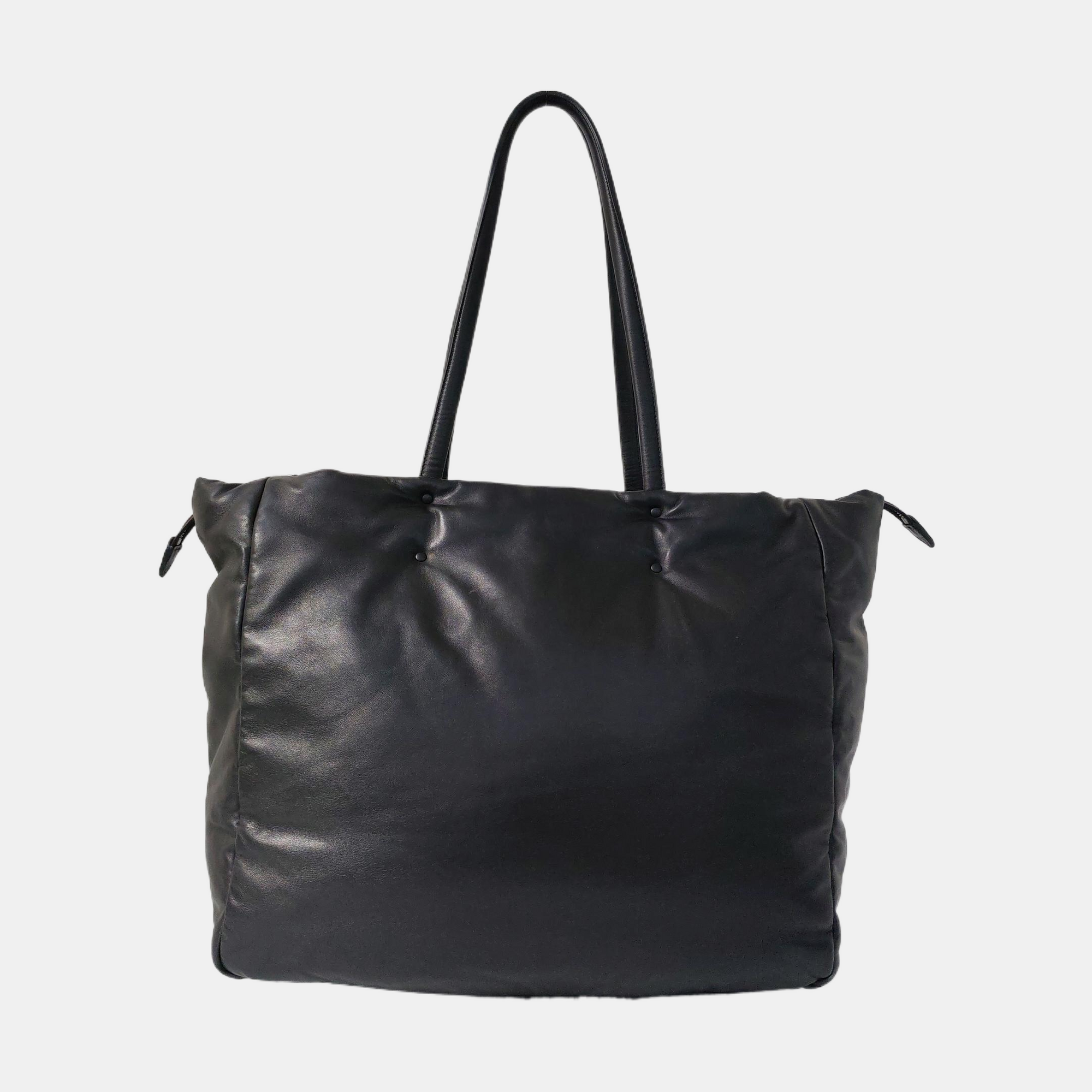 Lambskin Tote Bag Black