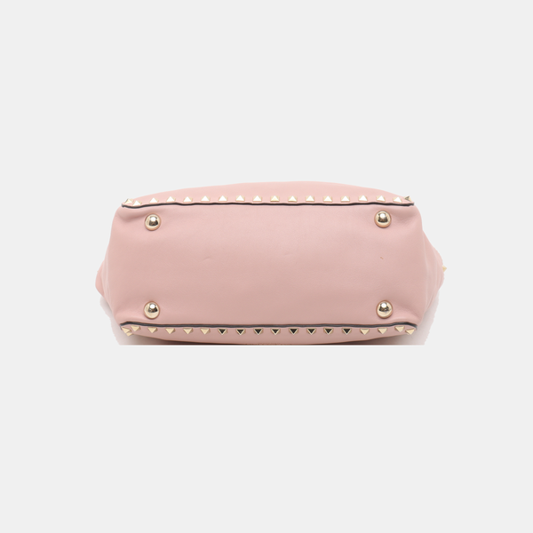 Rockstud Small Calfskin Pink