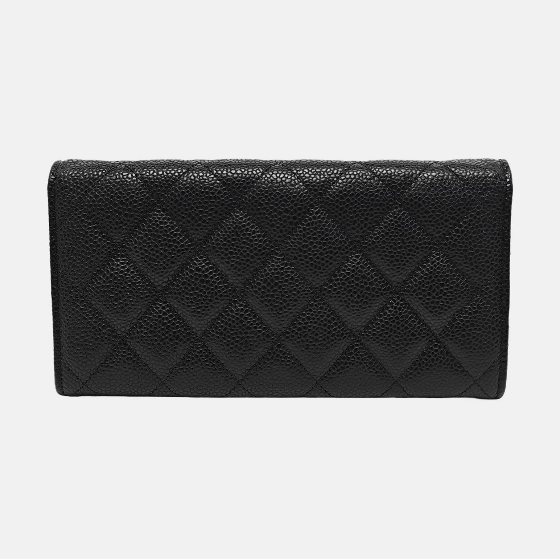 CLASSIC FLAP Quilted Grained Calfskin Black