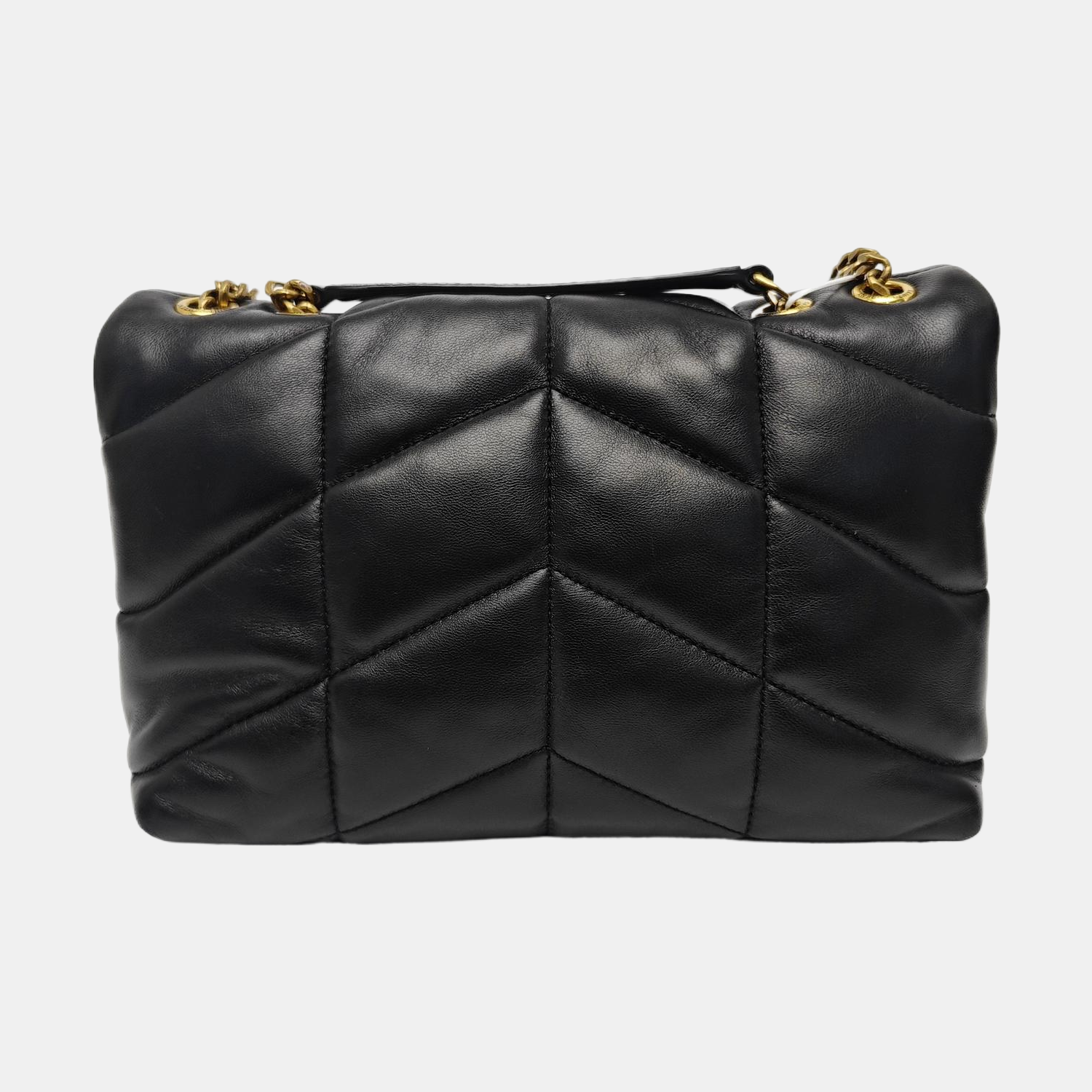 PUFFER Small Quilted Lambskin Black