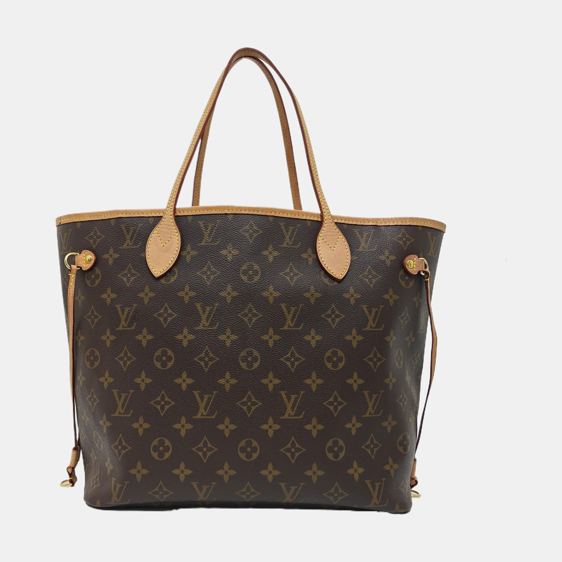 NEVERFULL MM Monogram Coated Canvas Brown