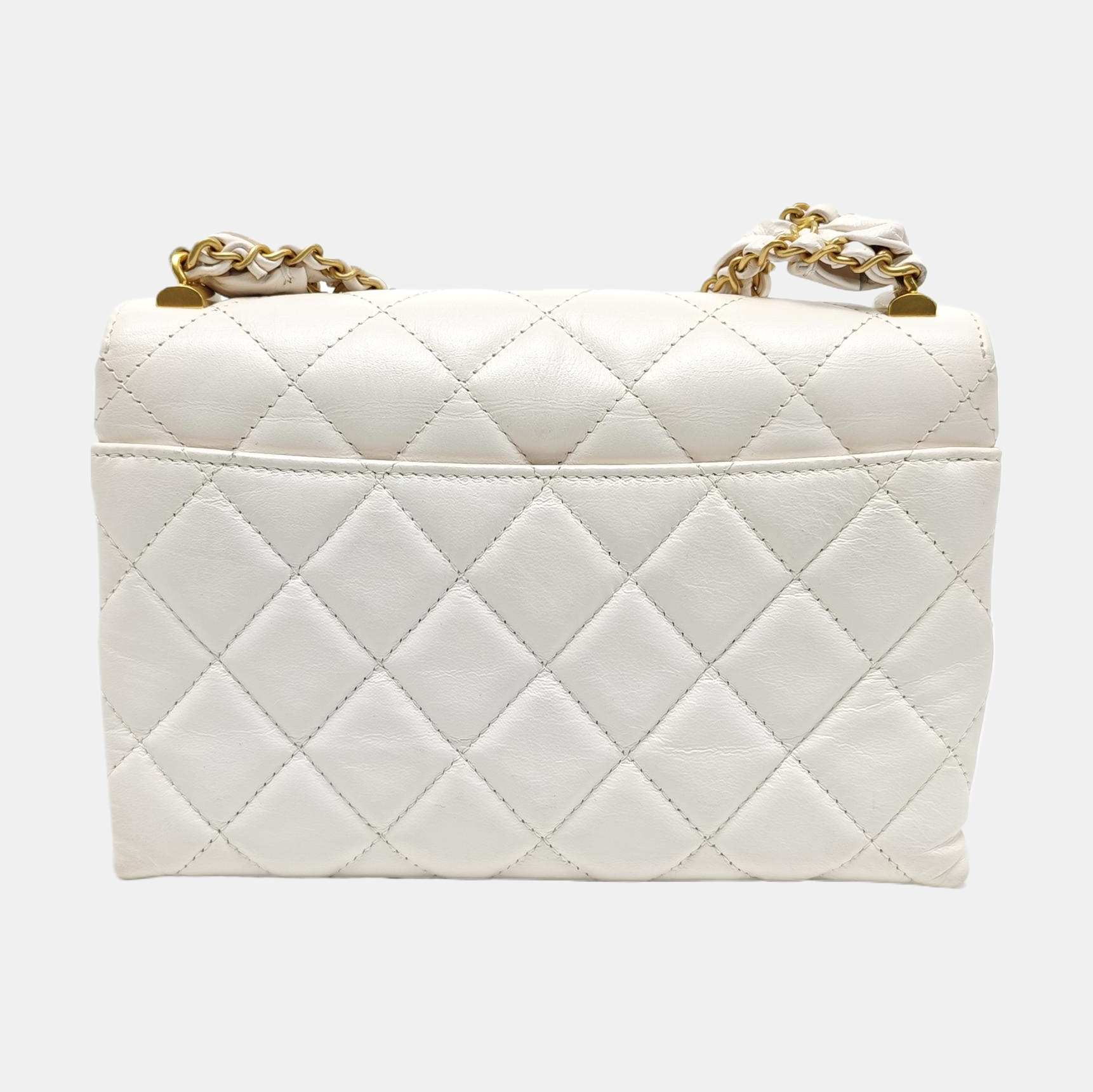 WOC Quilted Calfskin White