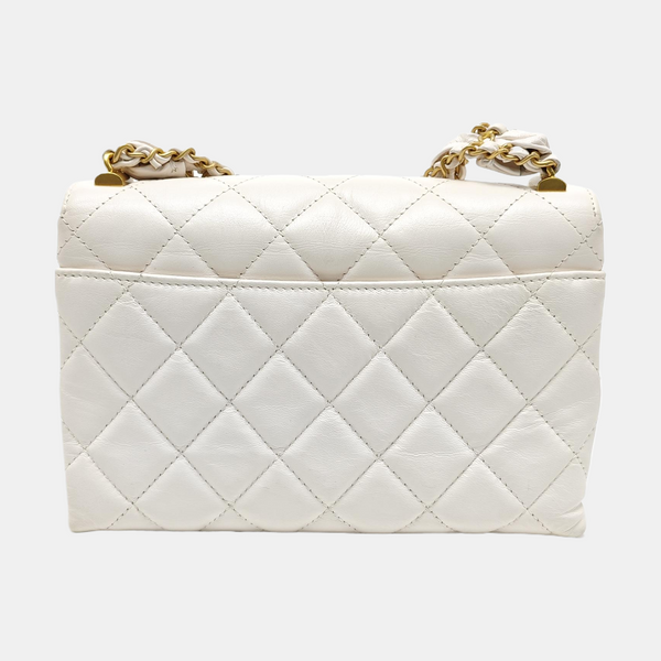 WOC Quilted Calfskin White