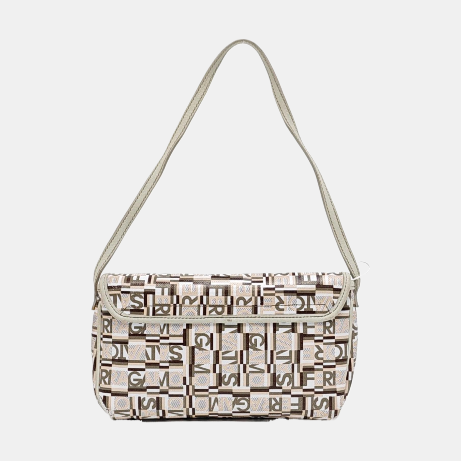 Coated Canvas Top Handle Bag Multicolor