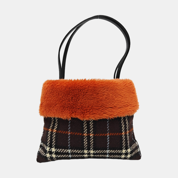 Fabric Top Handle Bag Multicolor