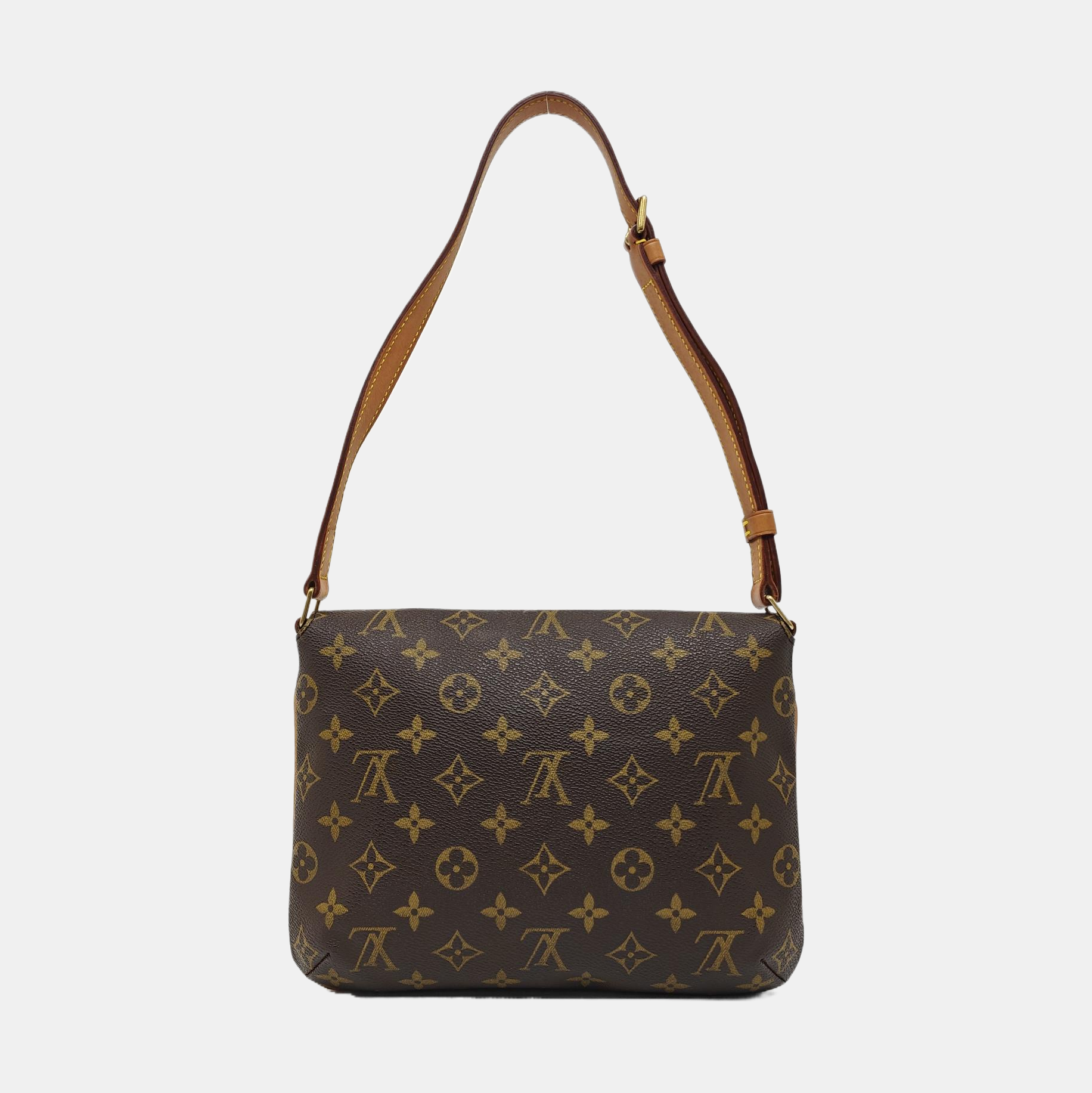 MUSETTE TANGO Monogram Coated Canvas Brown