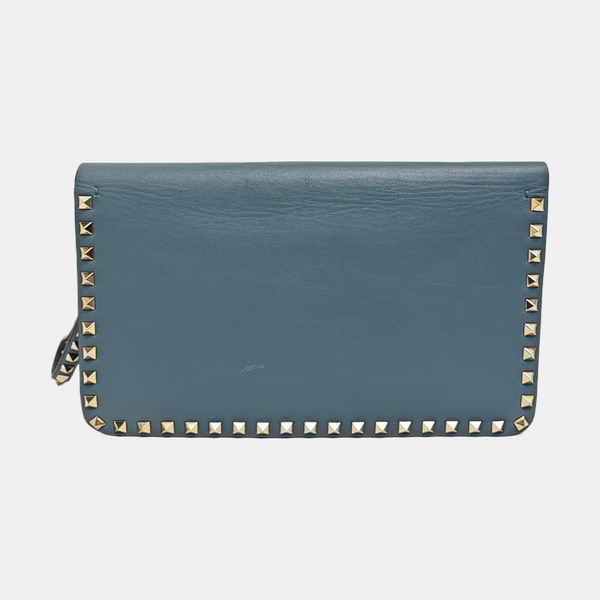 Rockstud Calfskin Blue