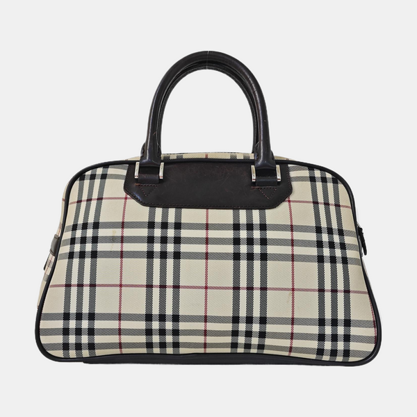 Canvas Top Handle Bag Beige