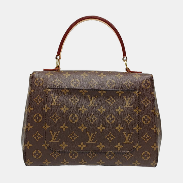 CLUNY MM Monogram Coated Canvas Brown