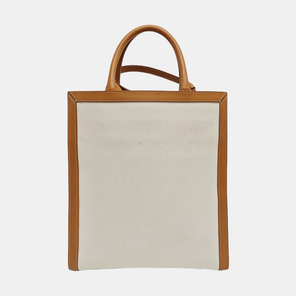 Authenticated pre-owned  CABAS CELINE Small Canvas White - Shoulder Bag at Looply