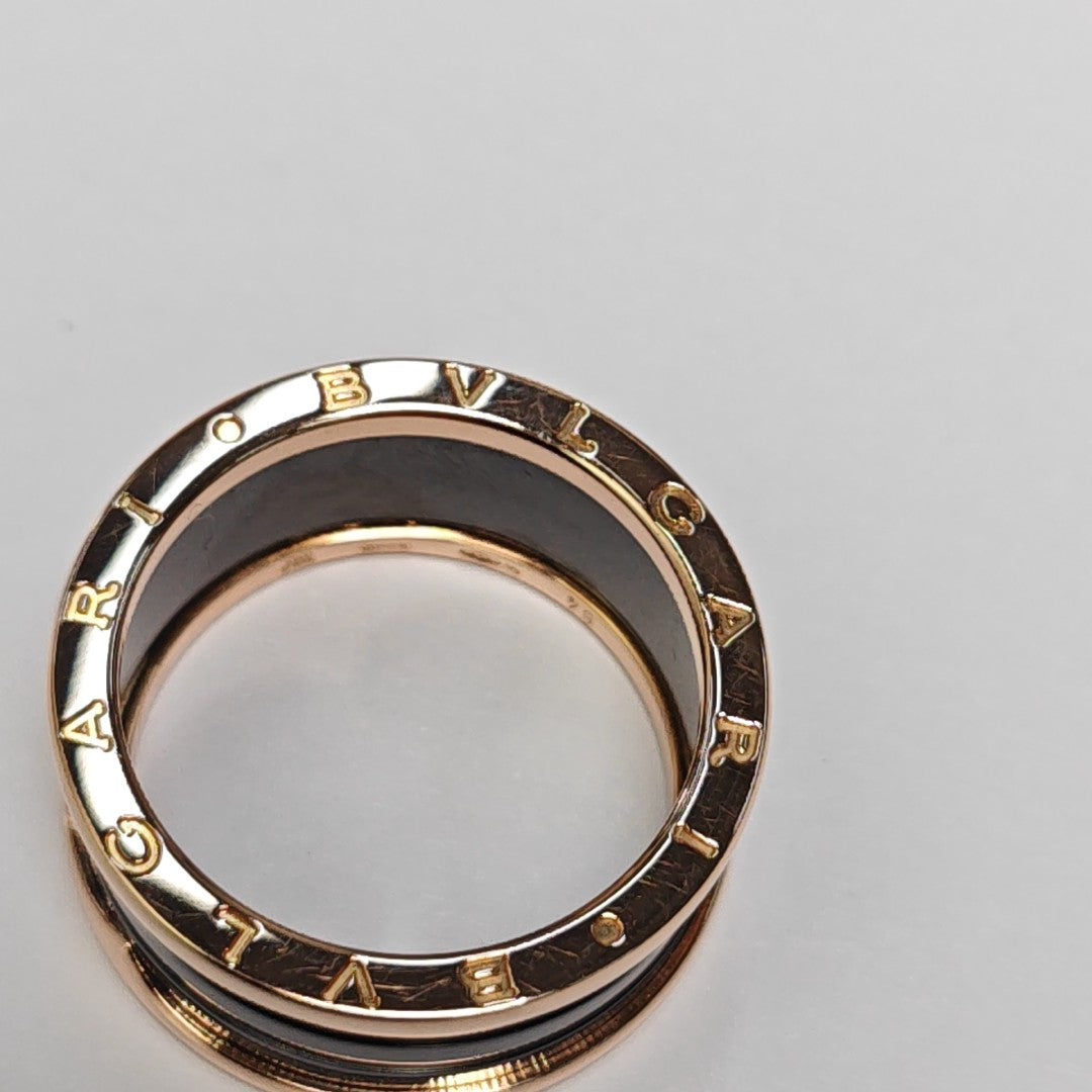 B.ZERO1 18k Rose Gold Ring EU 64