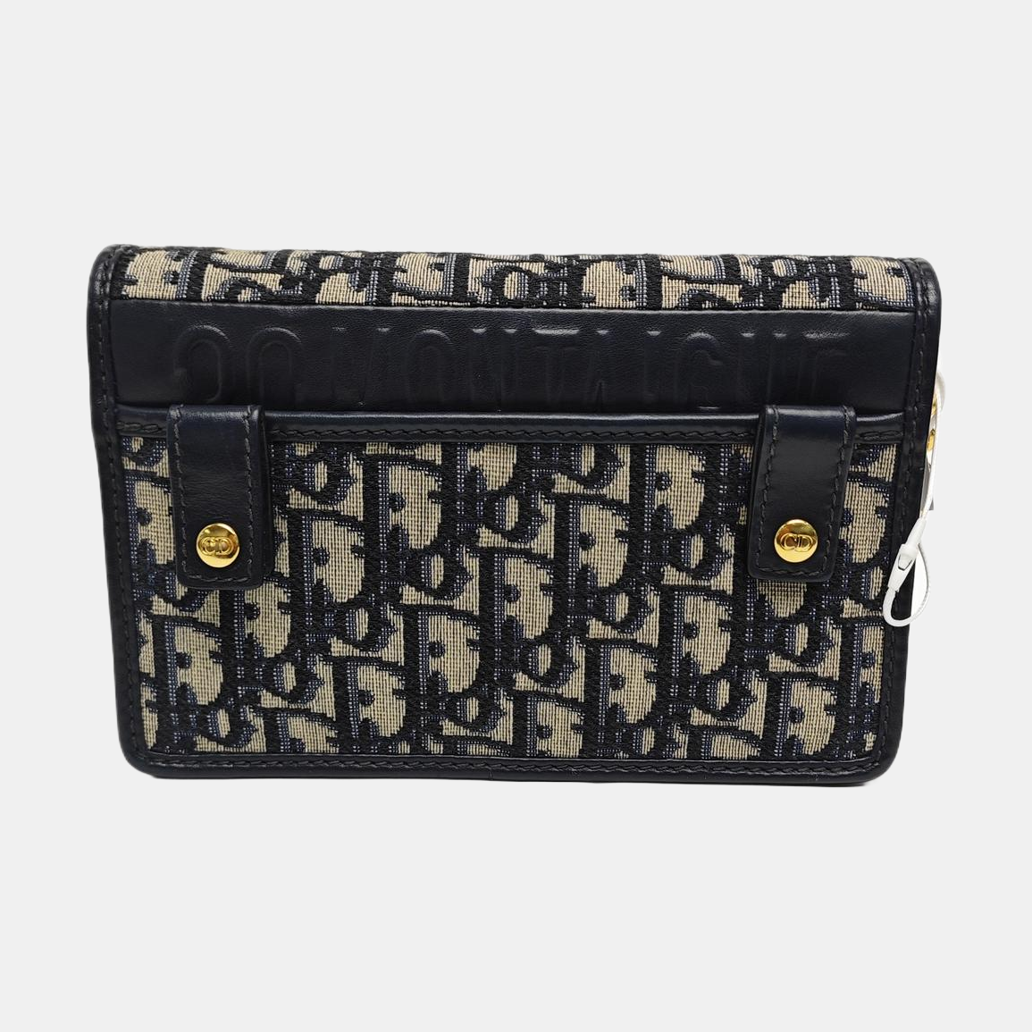 30 Montaigne Mini Oblique Canvas Blue