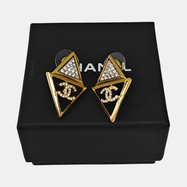Metal Gold Stud Earrings