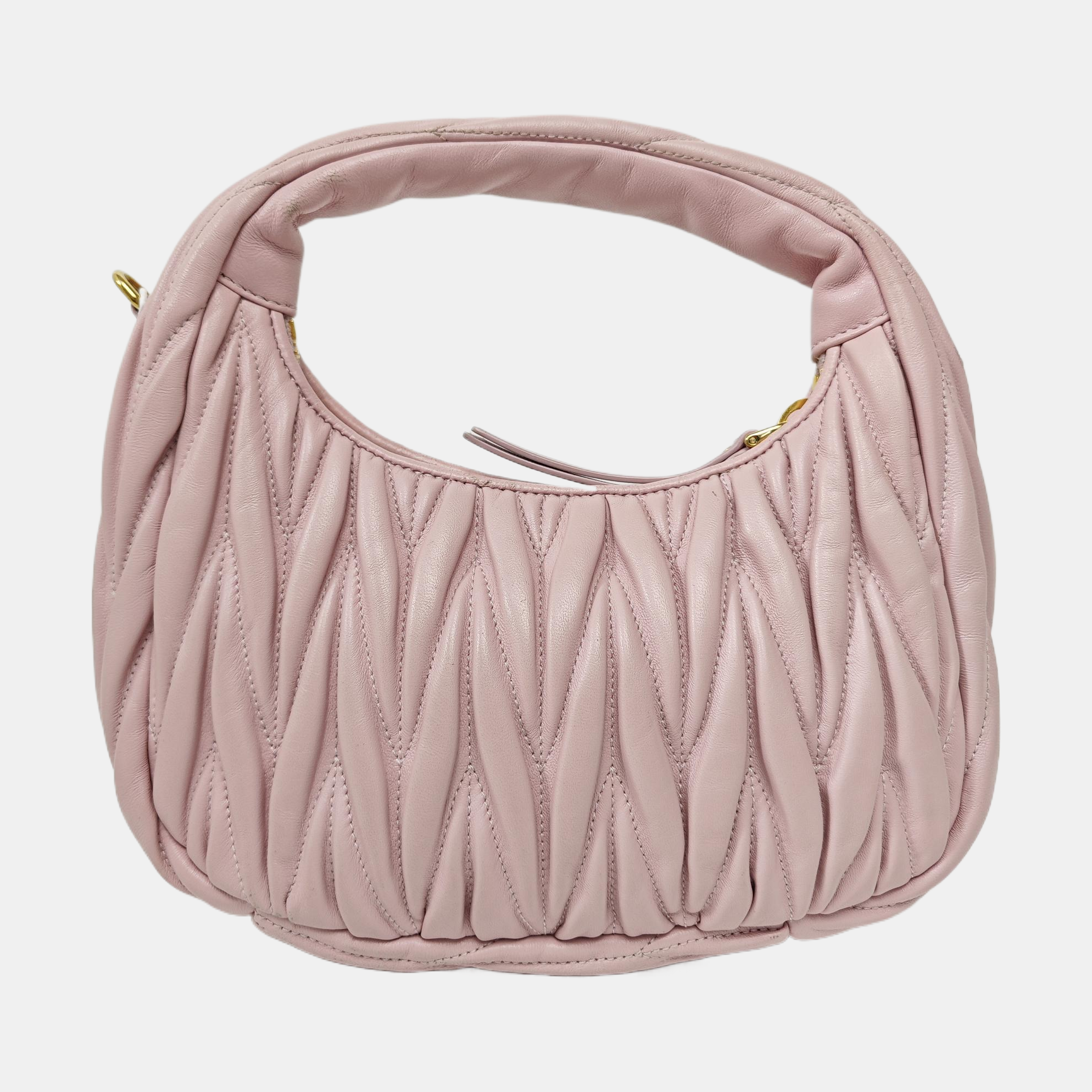 Wander Matelassé Mini Quilted Lambskin Pink