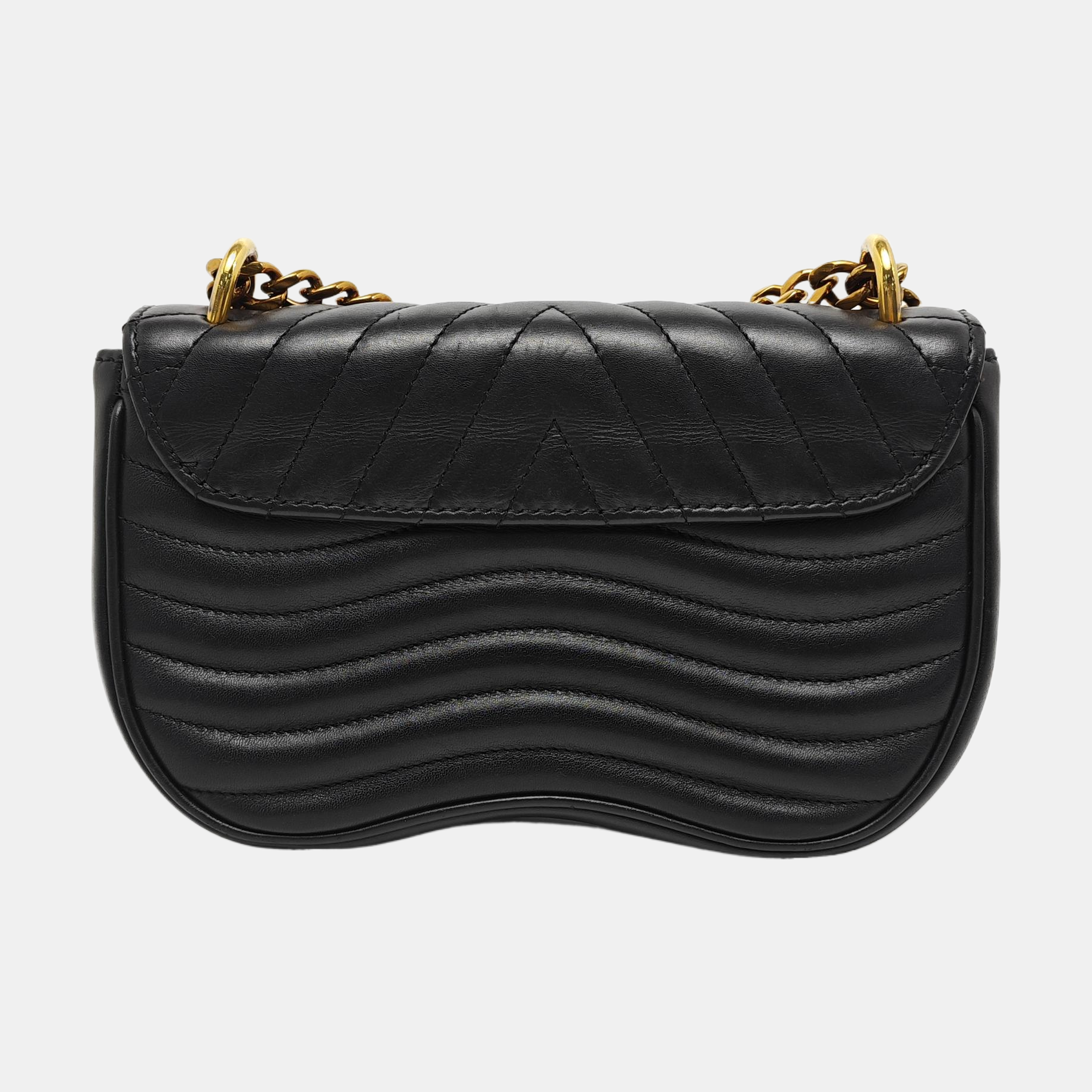 NEW WAVE PM Quilted Calfskin Black